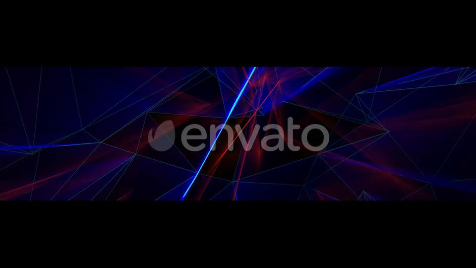 Triangle Glowing Lines Background Loop Ultra Wide Videohive 23444923 Motion Graphics Image 1