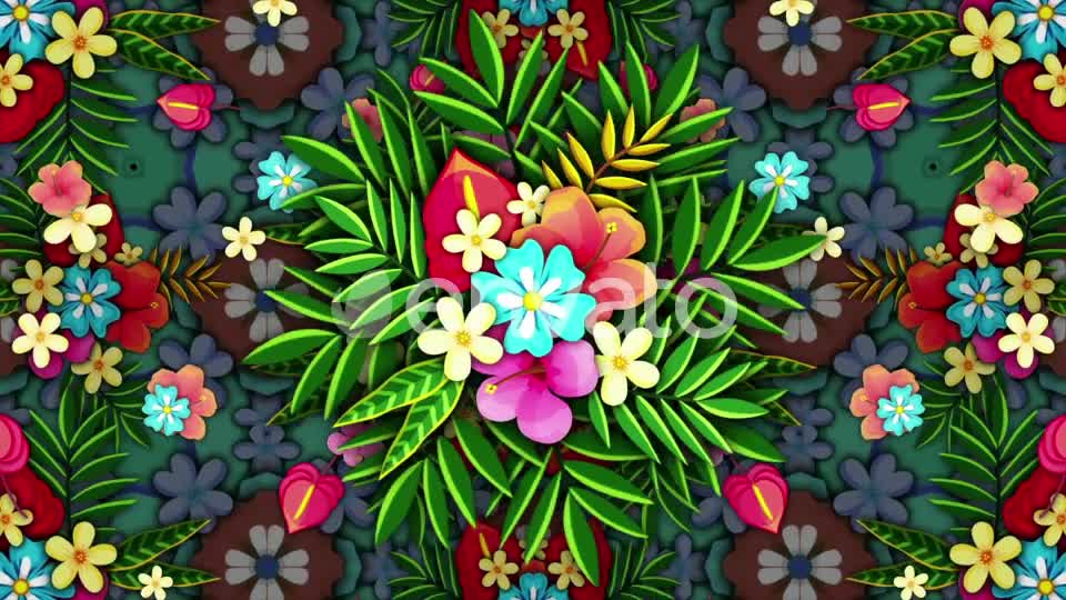 Tropical Flower 4K Videohive 22774396 Motion Graphics Image 1