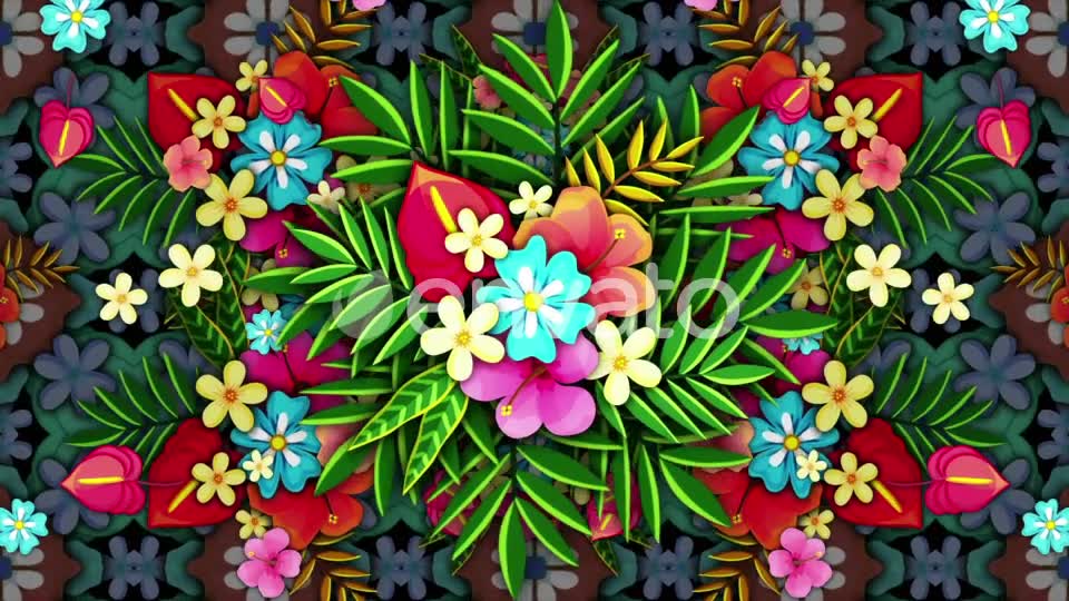 Tropical Flower 4K Videohive 22774396 Motion Graphics Image 2