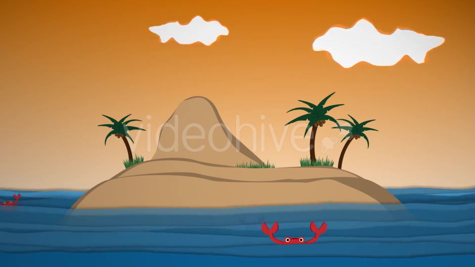 Tropical Island Cartoon Background Videohive 15956426 Motion Graphics Image 8