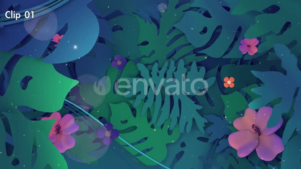 Tropical Jungle and Flowers Pack Videohive 23241650 Motion Graphics Image 1