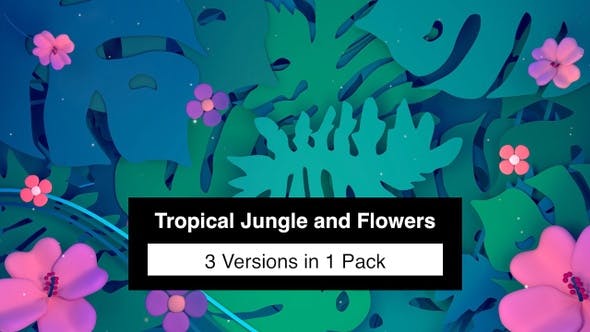 Tropical Jungle and Flowers Pack - Videohive 23241650 Download