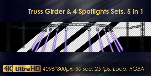 Truss Girder And Spotlight Sets - 20974462 Videohive Download