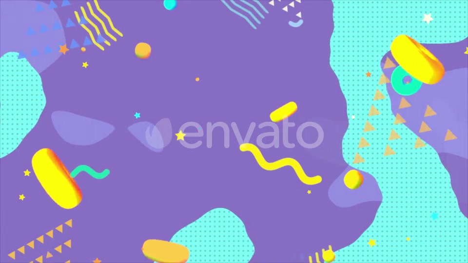 Turquoise And Purple Geometric Shapes Background Videohive 24230406 Motion Graphics Image 10