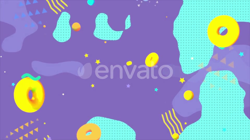 Turquoise And Purple Geometric Shapes Background Videohive 24230406 Motion Graphics Image 3