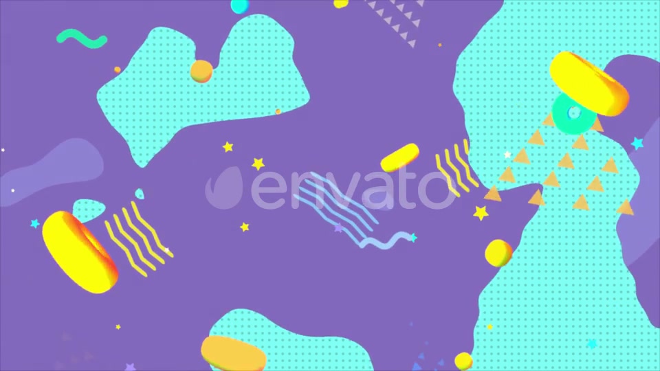 Turquoise And Purple Geometric Shapes Background Videohive 24230406 Motion Graphics Image 5