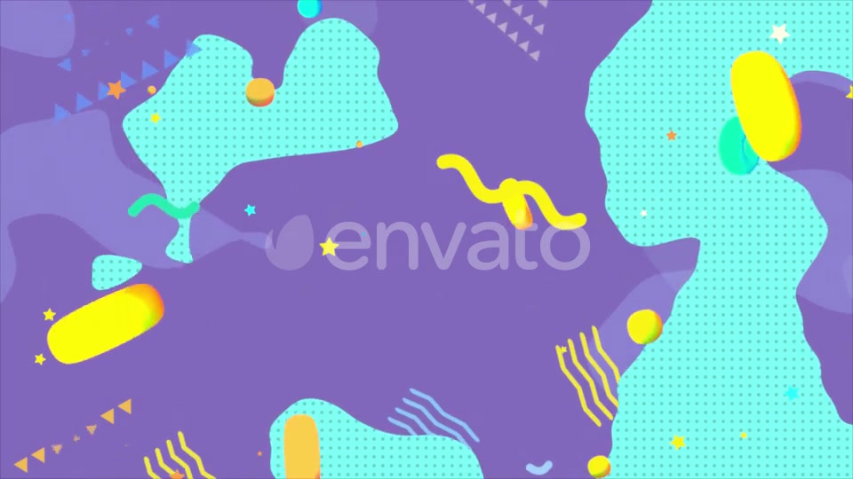 Turquoise And Purple Geometric Shapes Background Videohive 24230406 Motion Graphics Image 6