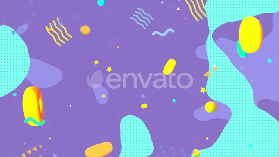 Turquoise And Purple Geometric Shapes Background Videohive 24230406 Motion Graphics Image 7