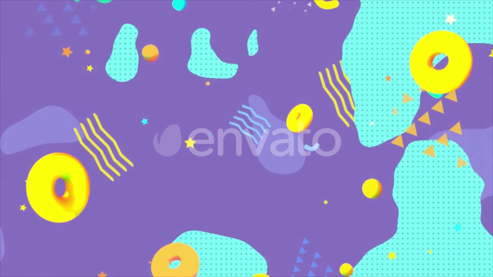 Turquoise And Purple Geometric Shapes Background Videohive 24230406 Motion Graphics Image 8