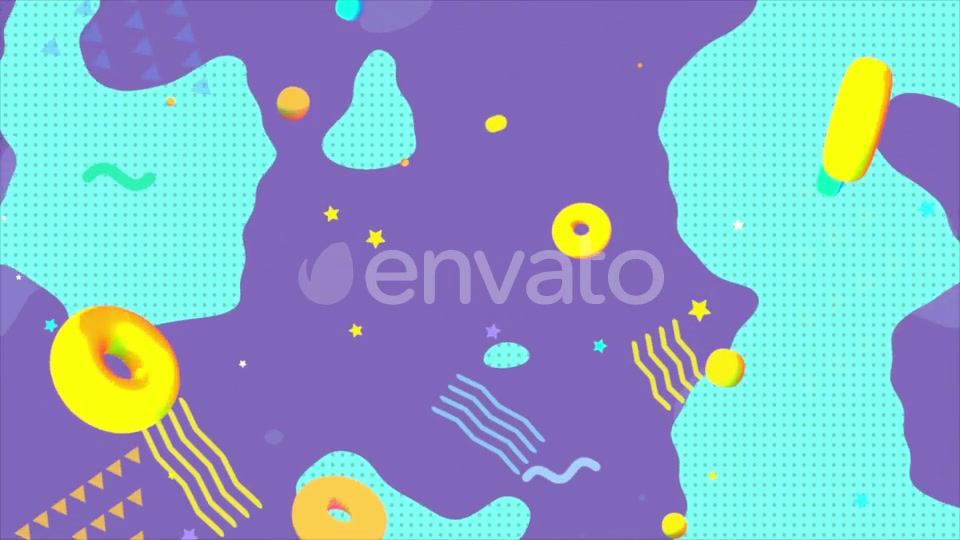 Turquoise And Purple Geometric Shapes Background Videohive 24230406 Motion Graphics Image 9