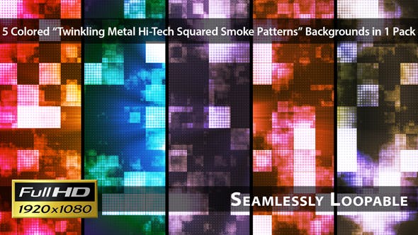 Twinkling Metal Hi Tech Squared Smoke Patterns Pack 01 - 6822706 Download Videohive