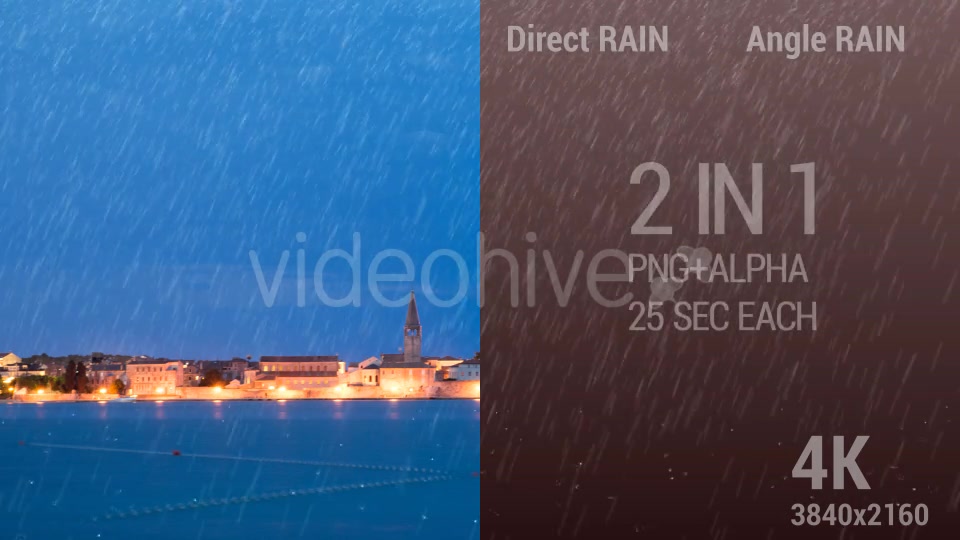 Two Types Rain In 4K Videohive 17507834 Motion Graphics Image 7