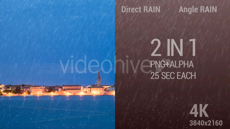 Two Types Rain In 4K Videohive 17507834 Motion Graphics Image 8