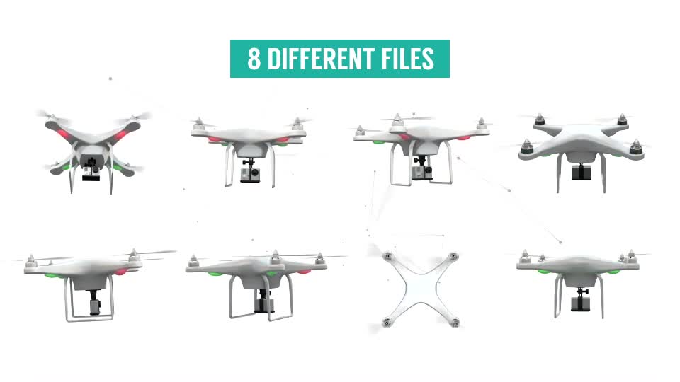 UAV Drone Flying Pack Videohive 12871431 Motion Graphics Image 1