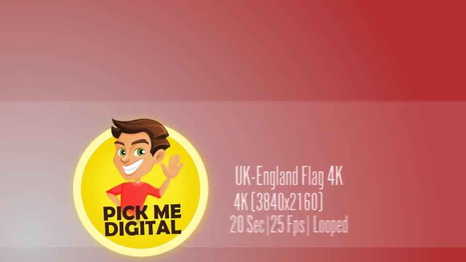 UK England Flag 4K Videohive 20395200 Motion Graphics Image 2