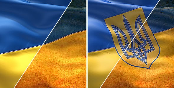 Ukrainian Flags Fast - Download 7243492 Videohive