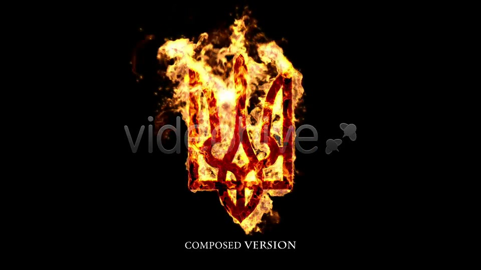 Ukrainian Trident in Fire Videohive 7328781 Motion Graphics Image 12