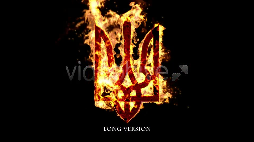 Ukrainian Trident in Fire Videohive 7328781 Motion Graphics Image 4