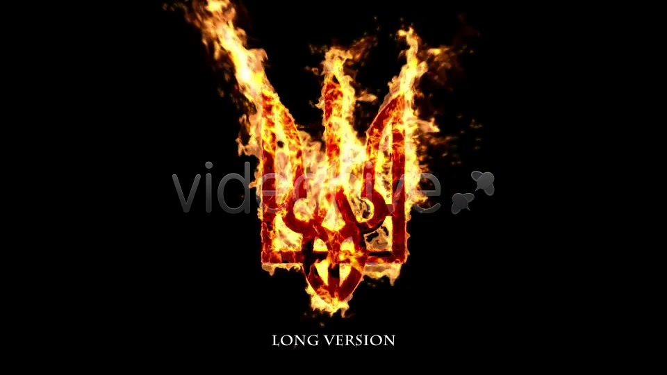 Ukrainian Trident in Fire Videohive 7328781 Motion Graphics Image 5