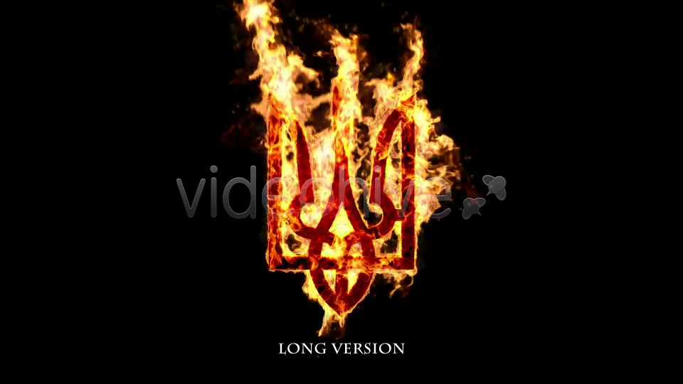 Ukrainian Trident in Fire Videohive 7328781 Motion Graphics Image 6