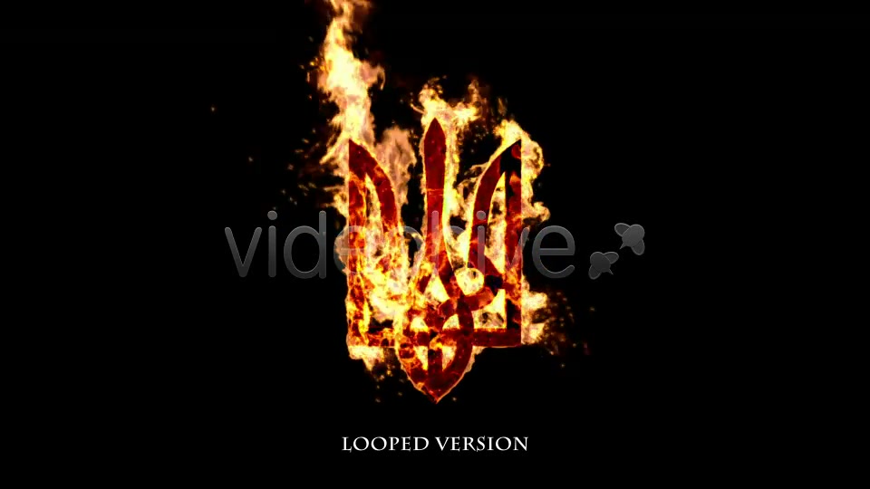 Ukrainian Trident in Fire Videohive 7328781 Motion Graphics Image 8