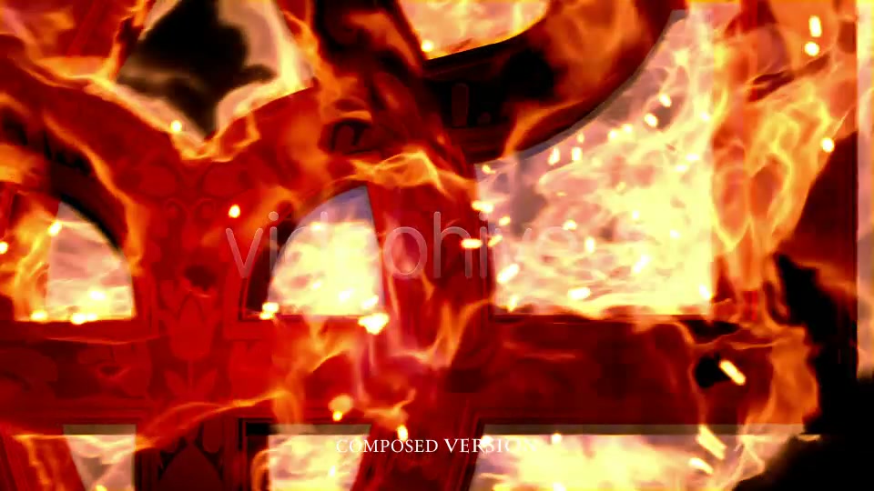 Ukrainian Trident in Fire Videohive 7328781 Motion Graphics Image 9