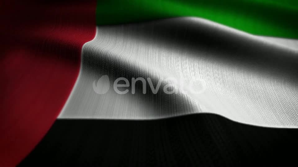 United Arab Emirates Flag Seamless Loop Videohive 22557182 Motion Graphics Image 1