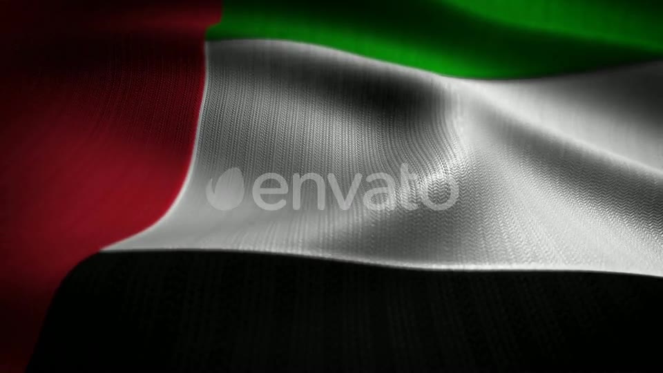 United Arab Emirates Flag Seamless Loop Videohive 22557182 Motion Graphics Image 2