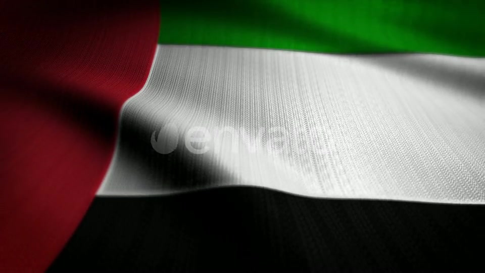 United Arab Emirates Flag Seamless Loop Videohive 22557182 Motion Graphics Image 3