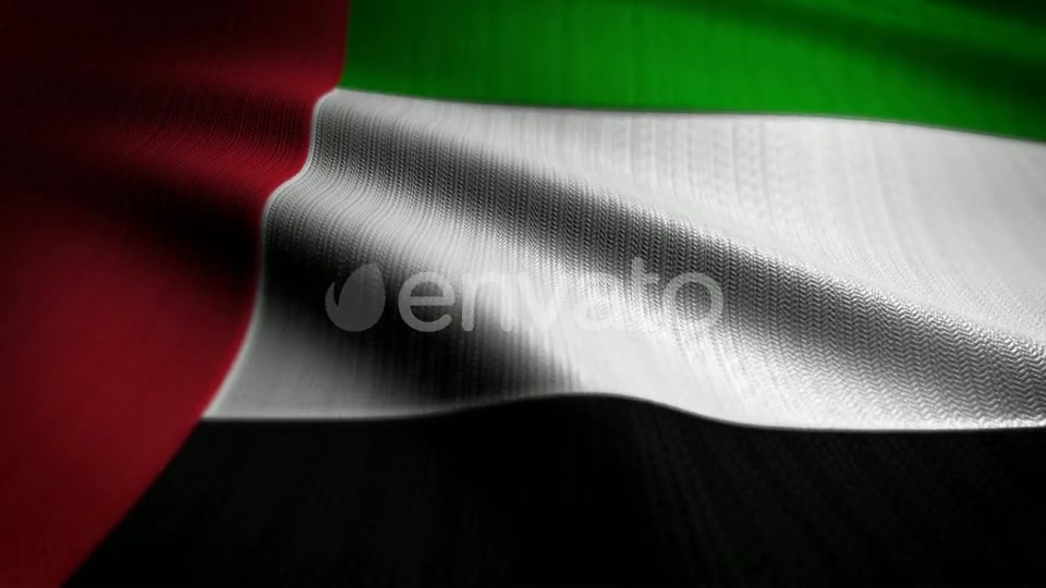 United Arab Emirates Flag Seamless Loop Videohive 22557182 Motion Graphics Image 4