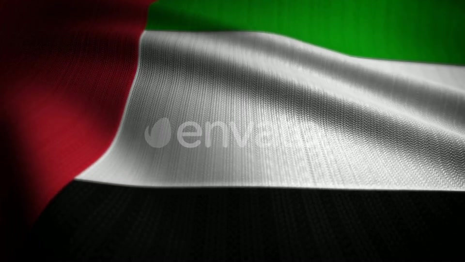 United Arab Emirates Flag Seamless Loop Videohive 22557182 Motion Graphics Image 5