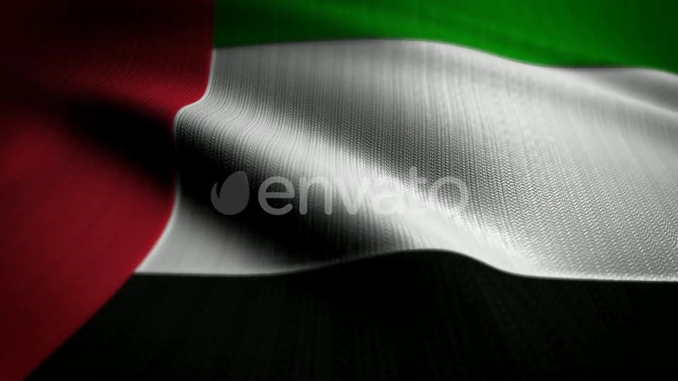 United Arab Emirates Flag Seamless Loop Videohive 22557182 Motion Graphics Image 6