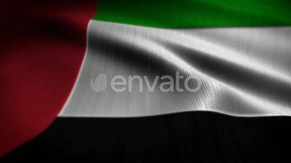 United Arab Emirates Flag Seamless Loop Videohive 22557182 Motion Graphics Image 7