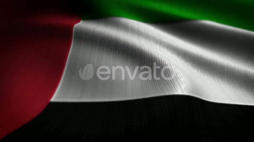 United Arab Emirates Flag Seamless Loop Videohive 22557182 Motion Graphics Image 8