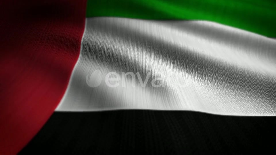 United Arab Emirates Flag Seamless Loop Videohive 22557182 Motion Graphics Image 9