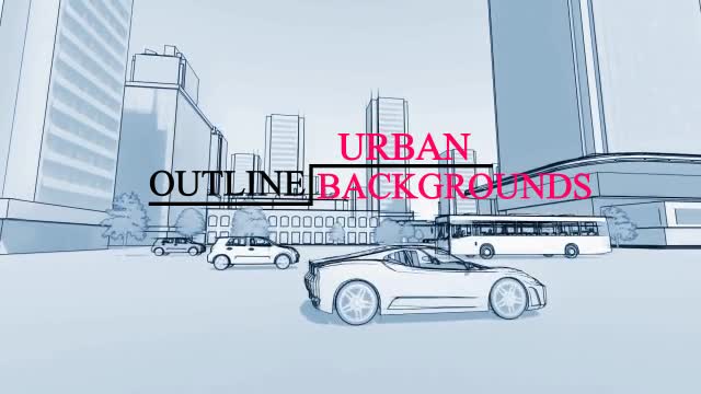 Urban Outline Backgrounds Videohive 21558893 Motion Graphics Image 1