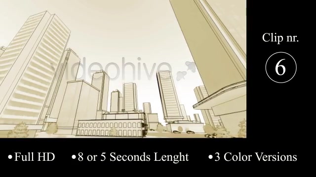 Urban Outline Backgrounds Videohive 21558893 Motion Graphics Image 11