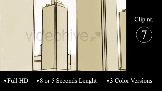 Urban Outline Backgrounds Videohive 21558893 Motion Graphics Image 12