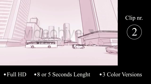 Urban Outline Backgrounds Videohive 21558893 Motion Graphics Image 7