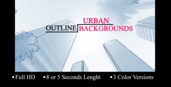 Urban Outline Backgrounds - Download 21558893 Videohive