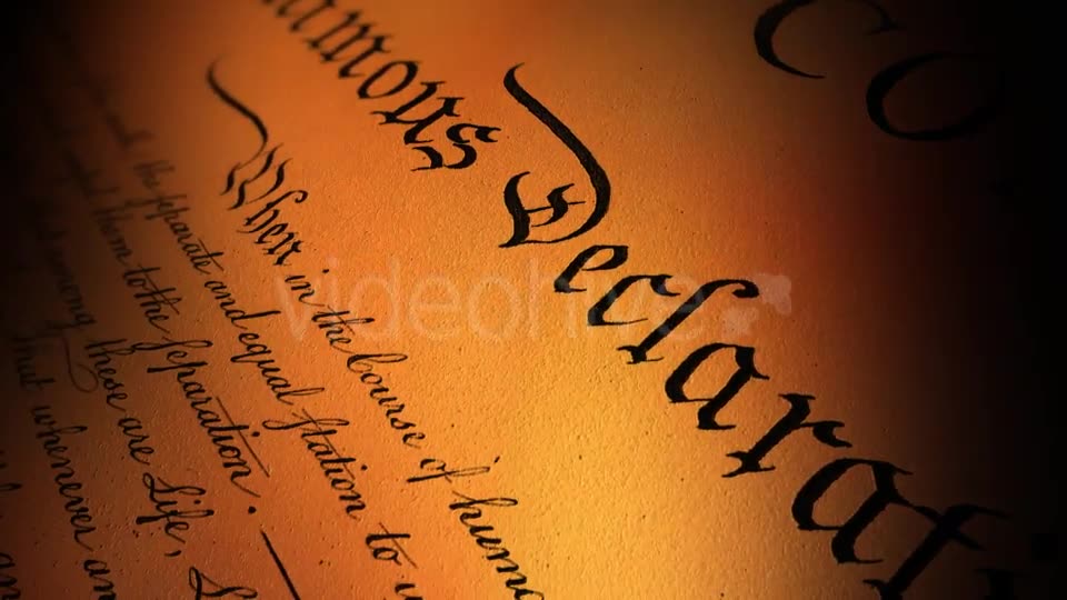 US Declaration of Independence I Videohive 21287095 Motion Graphics Image 2