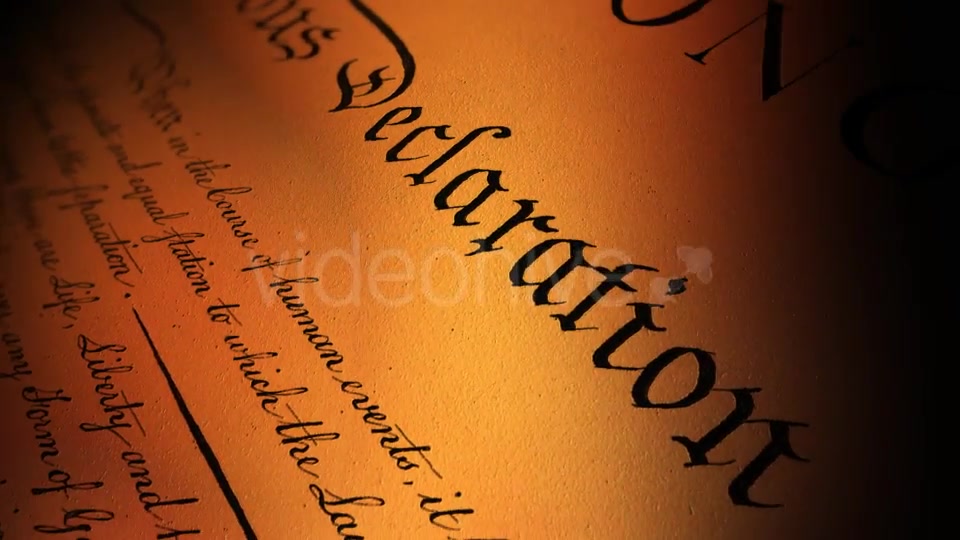 US Declaration of Independence I Videohive 21287095 Motion Graphics Image 3
