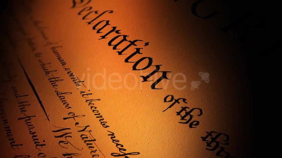 US Declaration of Independence I Videohive 21287095 Motion Graphics Image 4