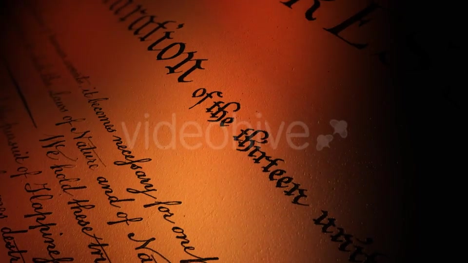US Declaration of Independence I Videohive 21287095 Motion Graphics Image 5