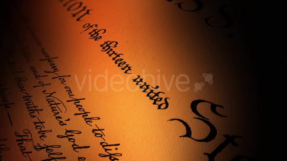 US Declaration of Independence I Videohive 21287095 Motion Graphics Image 6