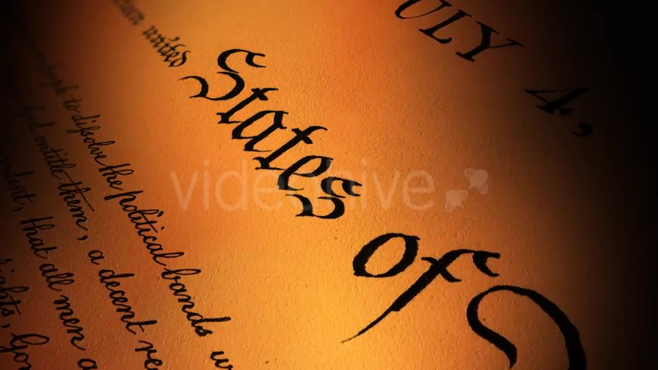 US Declaration of Independence I Videohive 21287095 Motion Graphics Image 8