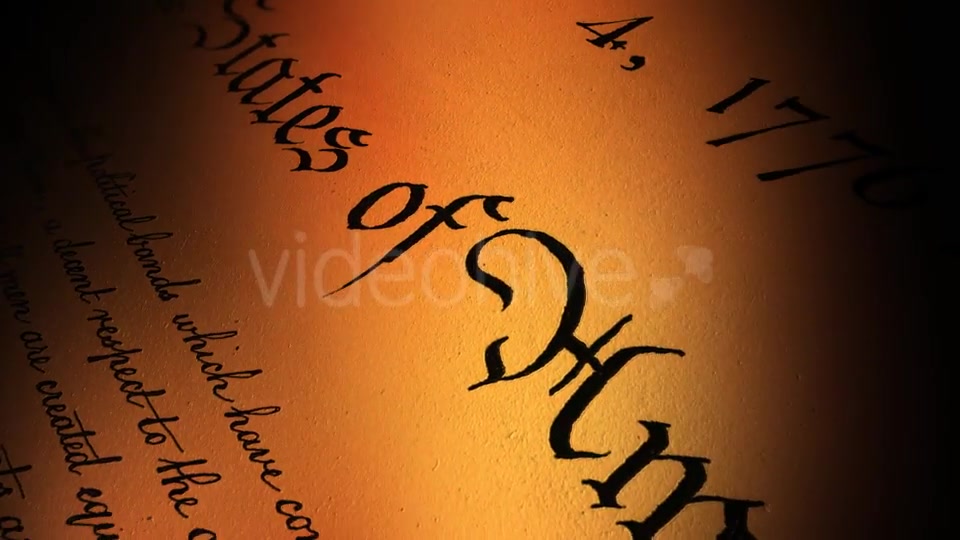 US Declaration of Independence I Videohive 21287095 Motion Graphics Image 9