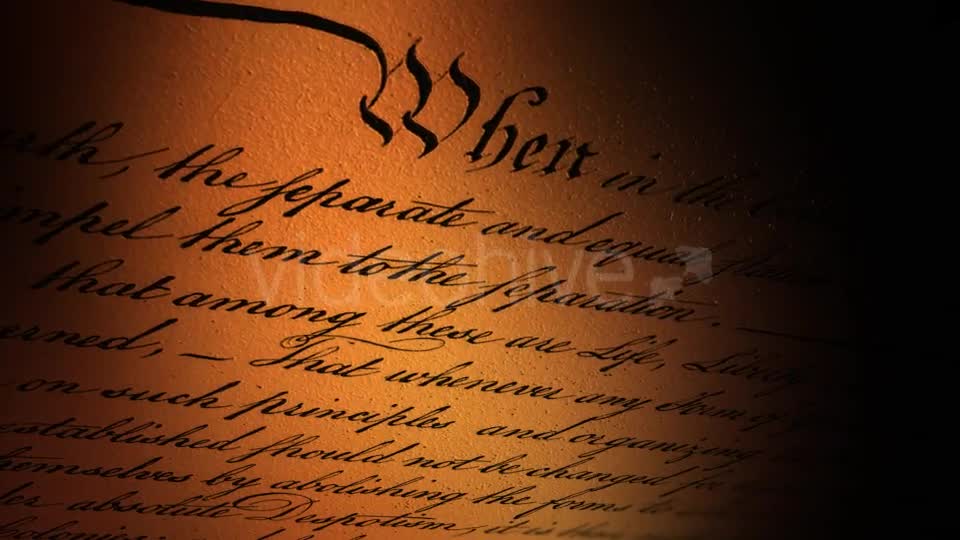 US Declaration of Independence II Videohive 21287100 Motion Graphics Image 1