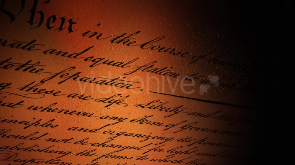 US Declaration of Independence II Videohive 21287100 Motion Graphics Image 2