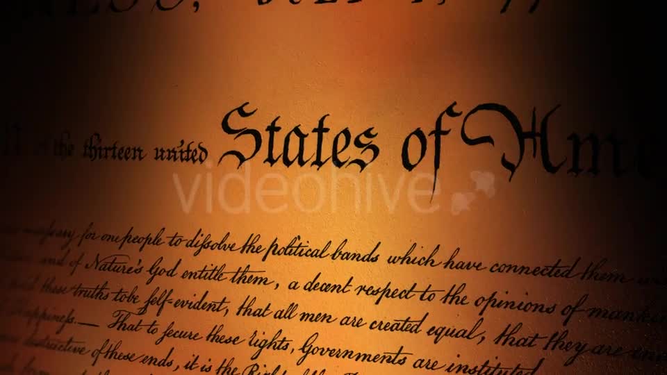 US Declaration of Independence VIII Videohive 21287121 Motion Graphics Image 1